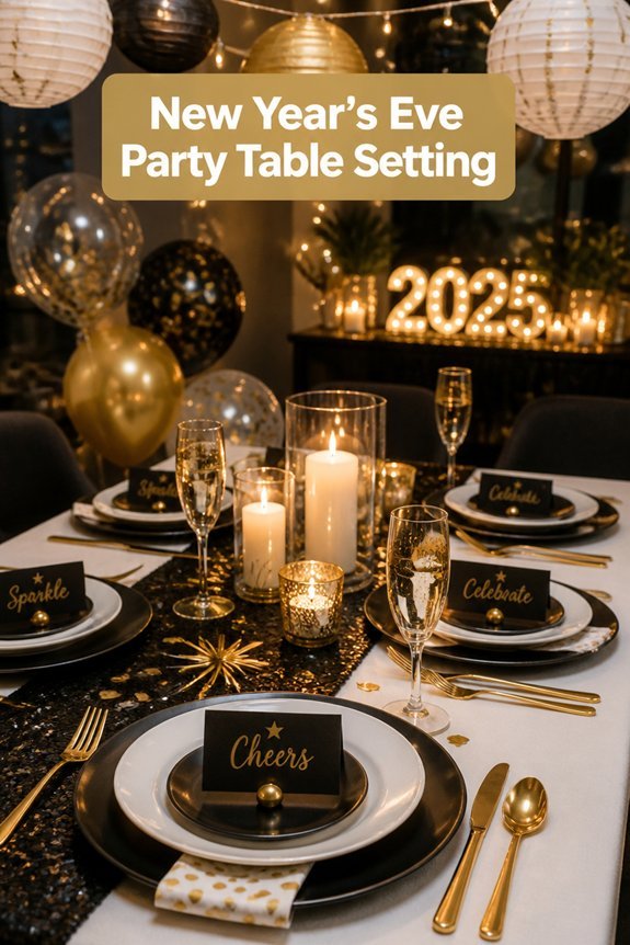 simple festive table decor