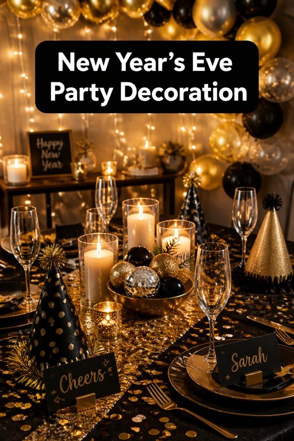 sparkling festive party decor