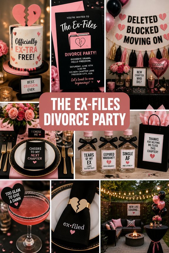 spy themed divorce celebration ideas