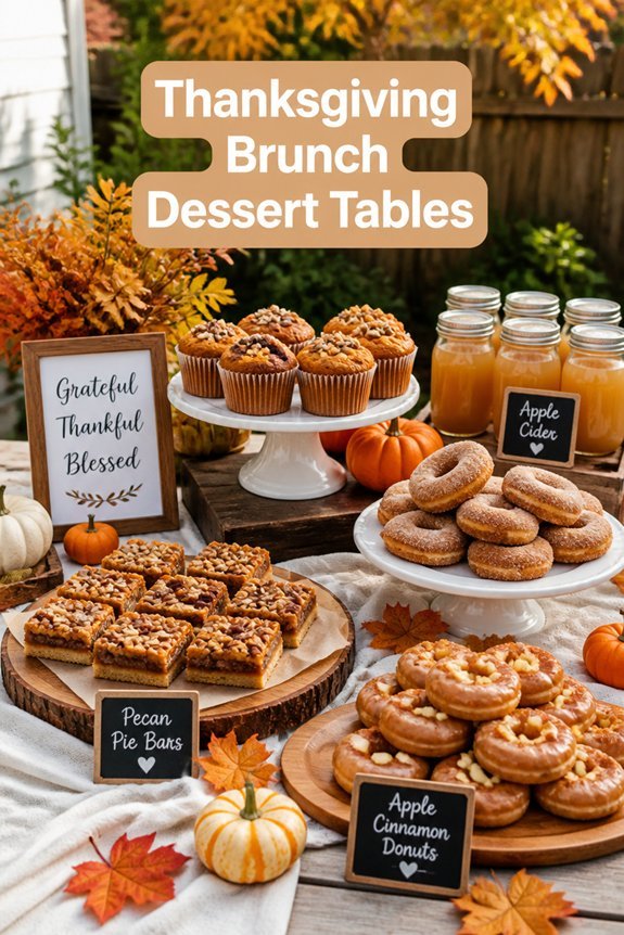 sweet fall brunch display