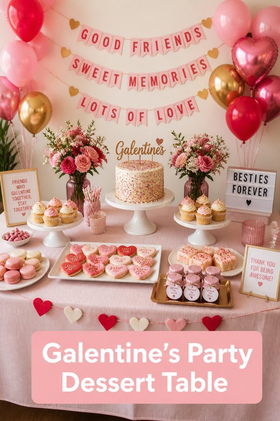 sweet festive dessert display