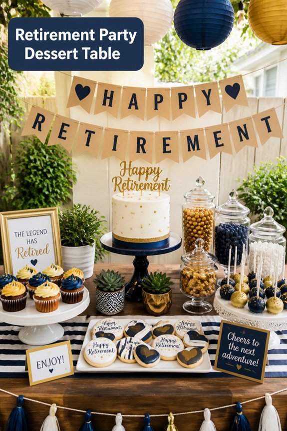 sweet retirement celebration treats