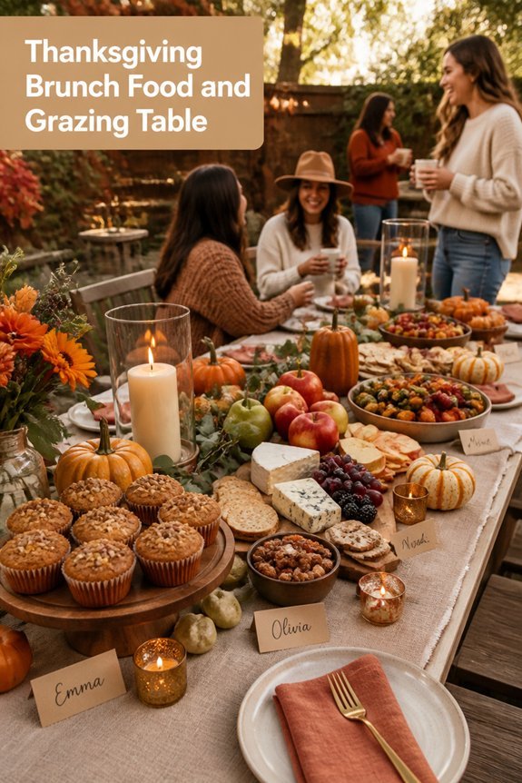 thanksgiving grazing brunch spread