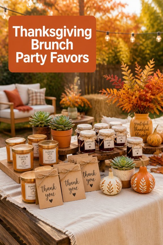 thoughtful fall themed favors